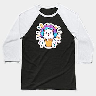 Llama in a cone Baseball T-Shirt